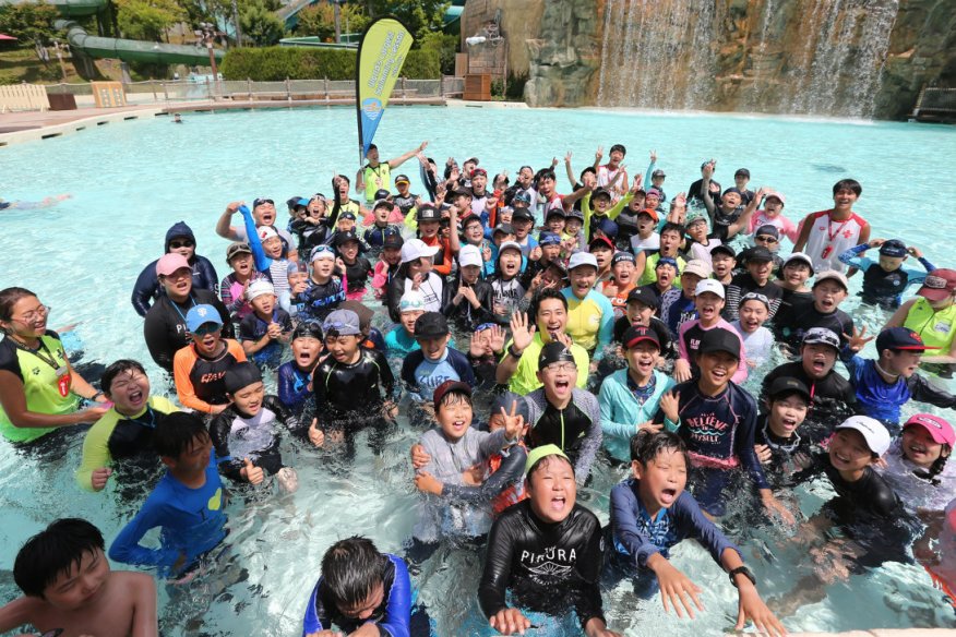 lifesaving pool swimming lesson fully clothed water safety